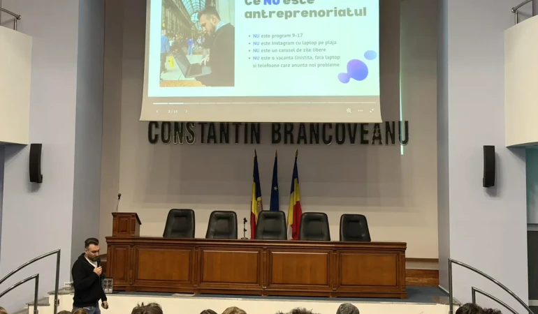 Antreprenoriatul prinde viață la UCB Pitești