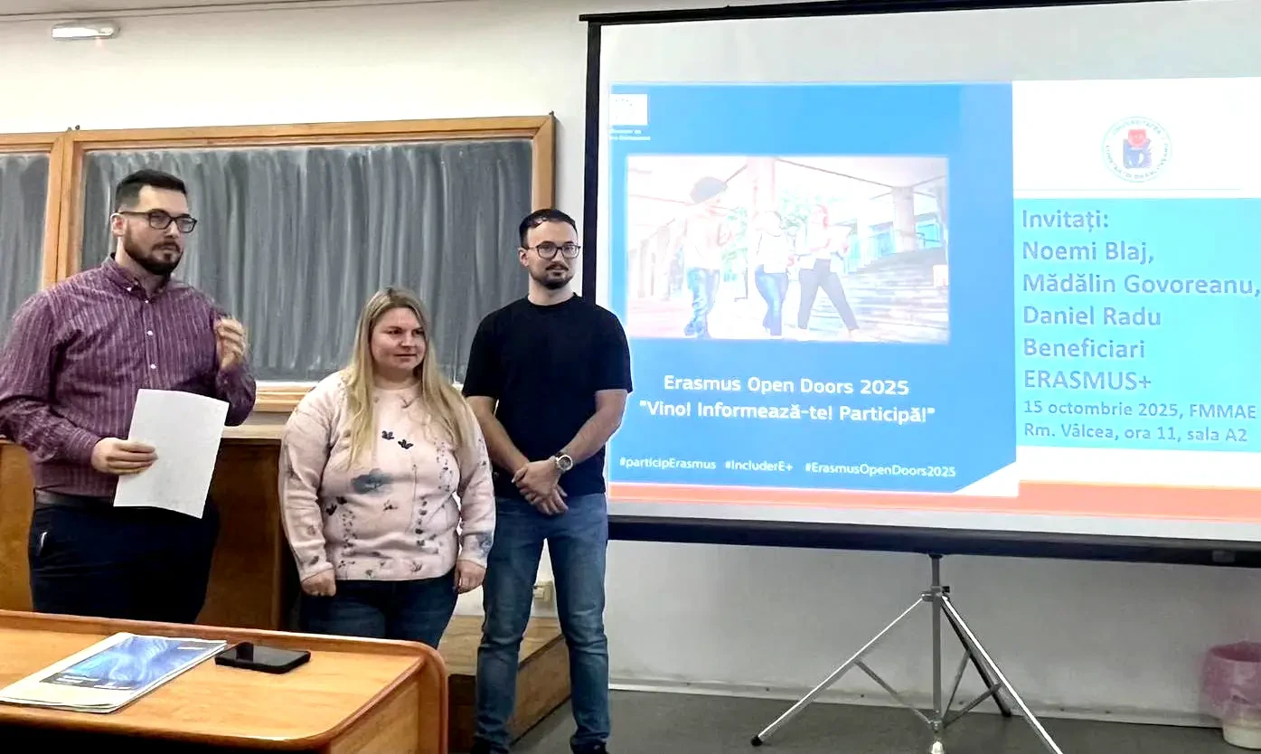 ERASMUS+, o experiență ce nu poate fi ratată - eveniment UCB Rm. Vâlcea